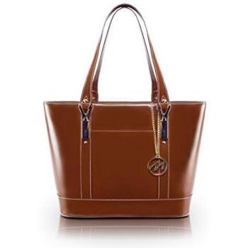 Leather Ladies' Tote with Tablet Pocket
