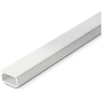 Canaleta de Fijación a Tornillo 40 x 25 mm Color Marfil Electro Dh No Adhesiva con Agujeros para Atornillar - 2 Metros