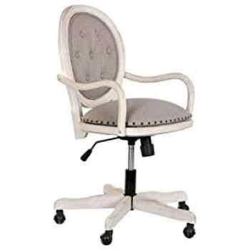 Silla de Oficina DKD Home Decor Blanco Gris claro 52 x 50 x 88 cm