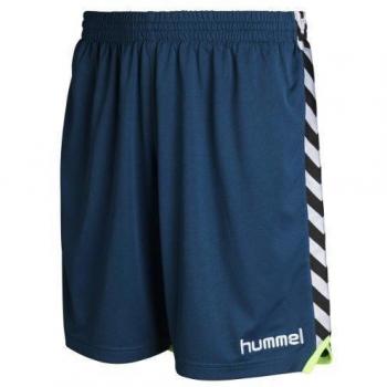 Hummel Shorts Stay Authentic Poly - Pantalones cortos, color azul, talla L