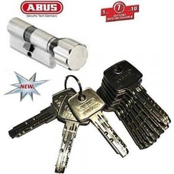 ABUS - EC550 Profil-Cylindre à bouton Longueur Z45/K35mm avec 10 Clés