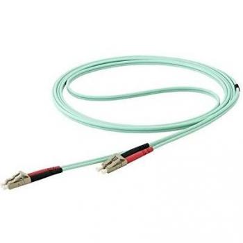 StarTech.com 7 m OM4 LC to LC Multimode Duplex Fiber Optic Patch Cable - Aqua - 50/125 - Fiber Optic Cable - 40/100Gb - LSZH