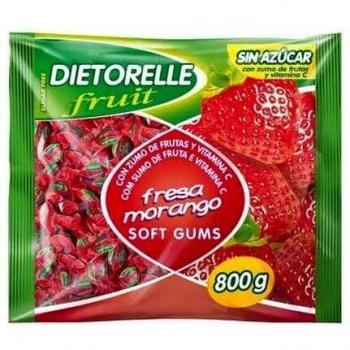 Dietorelle Caramelos de goma, sabor fresa, 800 g, 1 unidad