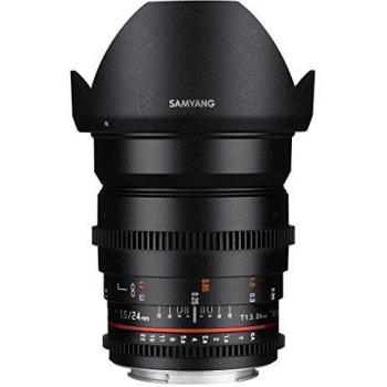 Objetivo Samyang 24mm T1.5 VDSLR MKII para Canon M y EF-M