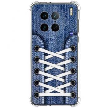 Funda de Silicona Antigolpes para Vivo X90 Pro 5G con Diseño Zapatillas 01