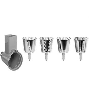 Smeg Accessories PAE Slice and Grater Kit Batidora y Accesorio para Mezclar Alimentos SMSG01, No Aplica, Cromo