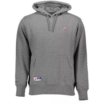 Superdry Gray Embroidered Cotton Hoodie - Size S