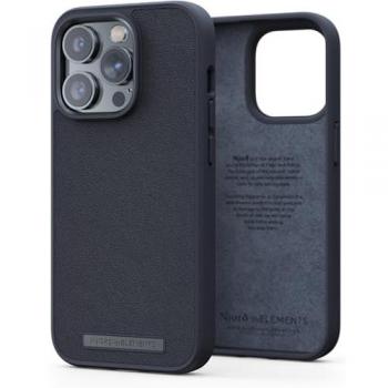 Funda de Cuero Genuino Njord para iPhone 14 Pro Max - Negra