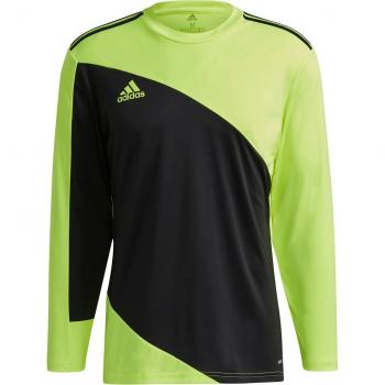 Camiseta de fútbol adidas Squadra 21 para hombre, manga larga, diseño clásico, tejido ligero y transpirable, tecnología de absorción de humedad AEROREADY, ajuste regular
