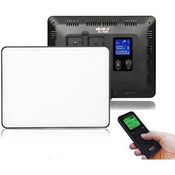 VILTROX VL-200T 30W Bi-Color LED Video Light Panel Dimmable Filming Lighting 120° Wider Lighting for Studio, Youtube, Photography, Video Shooting
