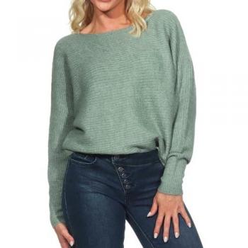 ONLY Daniella Oversized Pullover Sweater in Balsam Green, Size XS