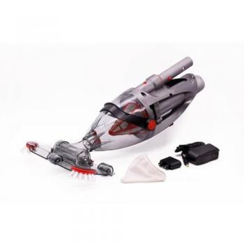 Kokido Limpiafondos Manual a Batería Recargable para Piscinas Voltera 25 con Depósito Transparente y Dos Filtros