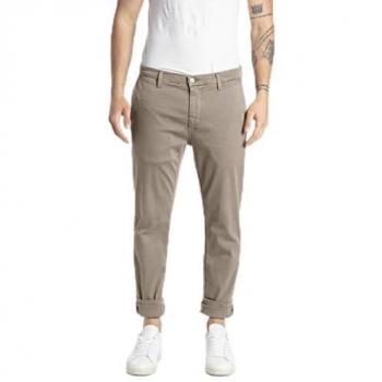 Pantalones Chinos Ajustados para Hombre Replay Zeumar Hyperchino Arena 30W x 32L