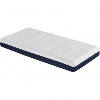 Ecus Kids Colchón de Cuna Antiplagiocefalia Care, Blanco/Azul, 117 x 57 x 12 cm
