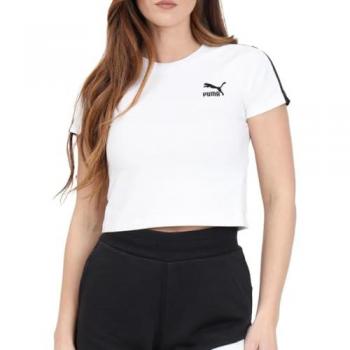 Camiseta Mujer Puma Iconic T7 Blanca Talla S