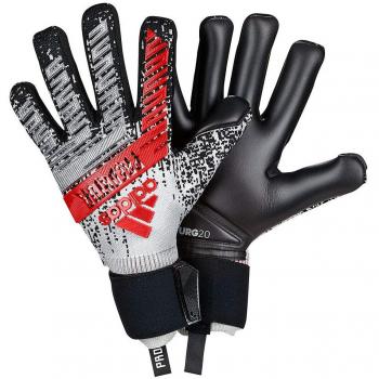 adidas Predator Pro, Guante de Portero, Silver Metallic-Black-Hi-Res Red, Talla 8,5