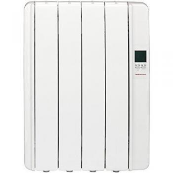 ELNUR GABARRON RKS4L Emisor de inercia térmica, sin Fluido, Digital programable, 500 W, Acero Inoxidable, Blanco RAL9010
