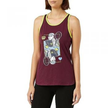 Camiseta de Tirantes Wilson Queen Tech para Mujeres - XL, Color Rojo Vino