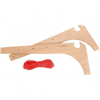 No Label 6415176 – Tendedero para Caravana, 20 m, Color Rojo