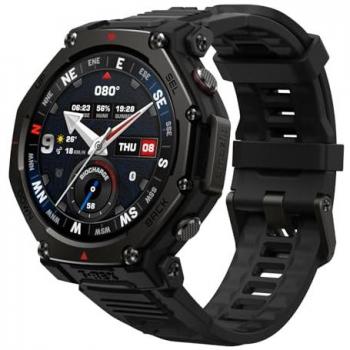 Smartwatch Amazfit T-Rex 3 Pro 48mm Negro, Pantalla AMOLED, GPS Dual, Titanio, Linterna Incorporada, 25 Días de Batería