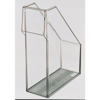Organizador de Revistas A4 Exclusivo, Poliestireno, Transparente Cristalino