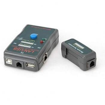 Gembird NCT-2 - Probador de Cable de Red, Negro