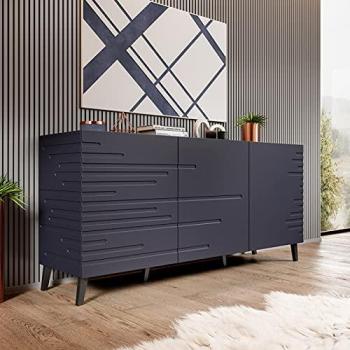Cama Cajonera Nova Kom155 Gr con Mueble Commode Integrado