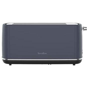 Tostadora Terraillon Long New Moon 1550 W Azul Medianoche, 2 Fentes Extra Grandes, 6 Niveles de Potencia, Descongelación, Recalentamiento, Parada Automática, Tiroir