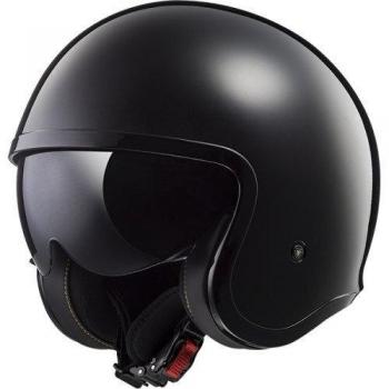 LS2 Casco de moto SPITFIRE Negro, Negro, L