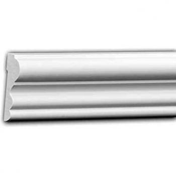 Moldura Decorativa Clásica Profhome 151400 Blanca de Estuco para Pared - Friso de 2 m