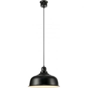 Lámpara colgante Port Metal negro 1 bombilla 24,5cm