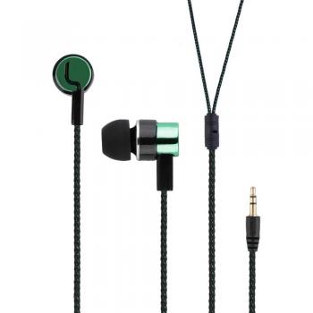 Auriculares metálicos estéreo intrauditivos con aislamiento de ruido, cable de fibra reflectante, Bluetooth y USB 3.5mm