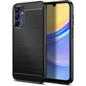 Funda Gel TPU Tipo Carbón Negra para Samsung Galaxy A15 4G/5G