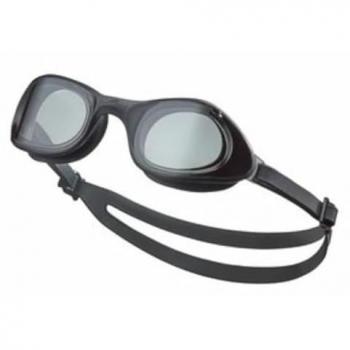 Gafas de natación Nike Swim Hyper Flow, tipo: gafas de buceo, características: lentes transparentes negros, protección UV, color gris, talla única, unisex