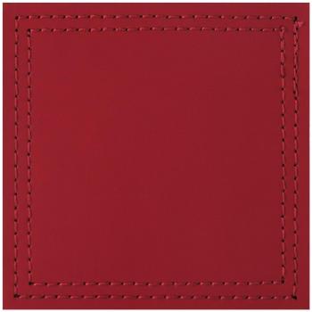 Creative Tops – Posavasos, de Piel Regenerada Color Rojo, Juego de 4