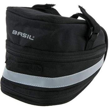 Basil Satteltasche Mada Borsa da bicicletta, Unisex Adulto, Nero, 11 x 10 x 9 cm, 1 Liter