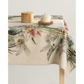 Mantel antimanchas estampado Iria Verde