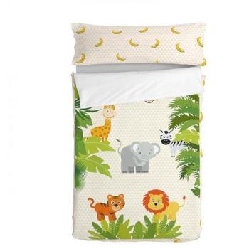 Saco Nórdico Happyfriday Wild 100% Algodón Multicolor 90x200 cm Sin Relleno Diseño Selvático