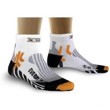 X-Socks Socken Evo Run - Calcetines para hombre, color blanco / negro, talla DE: 3