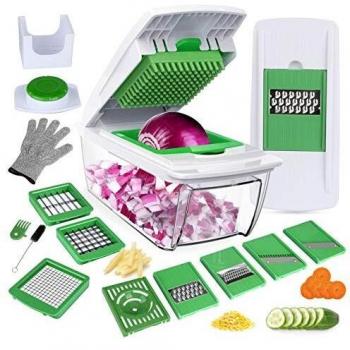 Mandolina de Cocina Cortador de Verdoras Utensilios de Cocina Profesional Rallador de Verdura Corte de Vegetales Mandolina Vegetal Multi Corte Profesional Cuchillo de Acero Inoxidable …