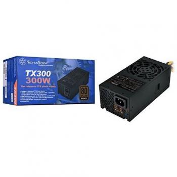 SilverStone SST-TX300 – Serie TFX, 300W, Fuente de alimentación para PC 80 Plus Bronze, Baja sonoridad, 80mm