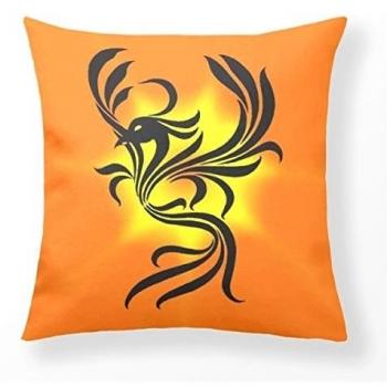 Refiring Home Pillow Cover Phoenix Flame Square Cushion Cover