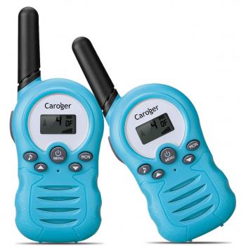 Caroger Walkie Talkies de 8 Canales PMR446MHZ Radio bidireccional sin Licencia hasta 3300 Metros /2 Millas Interfaz Mano
