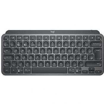 Teclado Logitech MX Keys Mini - Inalámbrico, Retroiluminado, Bluetooth, Compacto, QWERTY en Español - Grafito