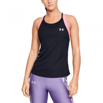 Under Armour UA Speed Stride Racer Tank Tanque, Mujer, Negro, XS