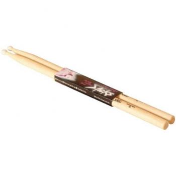 On-Stage HN5A Hickory Drum Sticks with Nylon Tip, Size 5A, 12 Pair