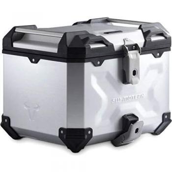 SW-Motech TRAX ADVENTURE Caja de Aluminio Top Case 38 L. PLATA