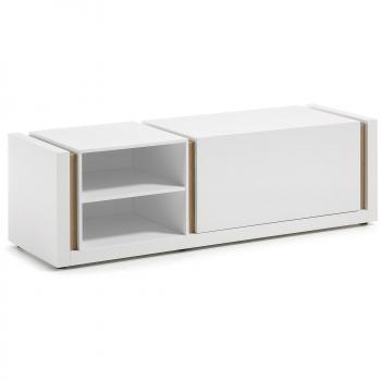 Kave Home Mueble TV DE 140cm, natural y blanco