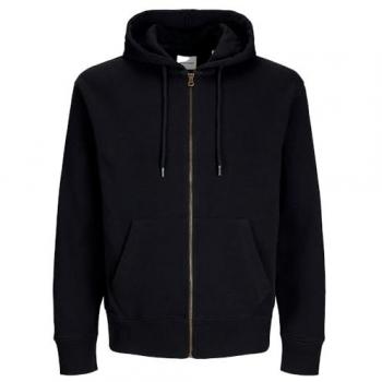 Jack & Jones Men's Echarge Full Zip Hoodie Sweatshirt Black 2XL