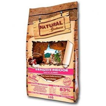 Natural Greatness Receta Sensitive Indoor | Alimento Seco | Ultra Premium Quality | Para Gatos 2 kg